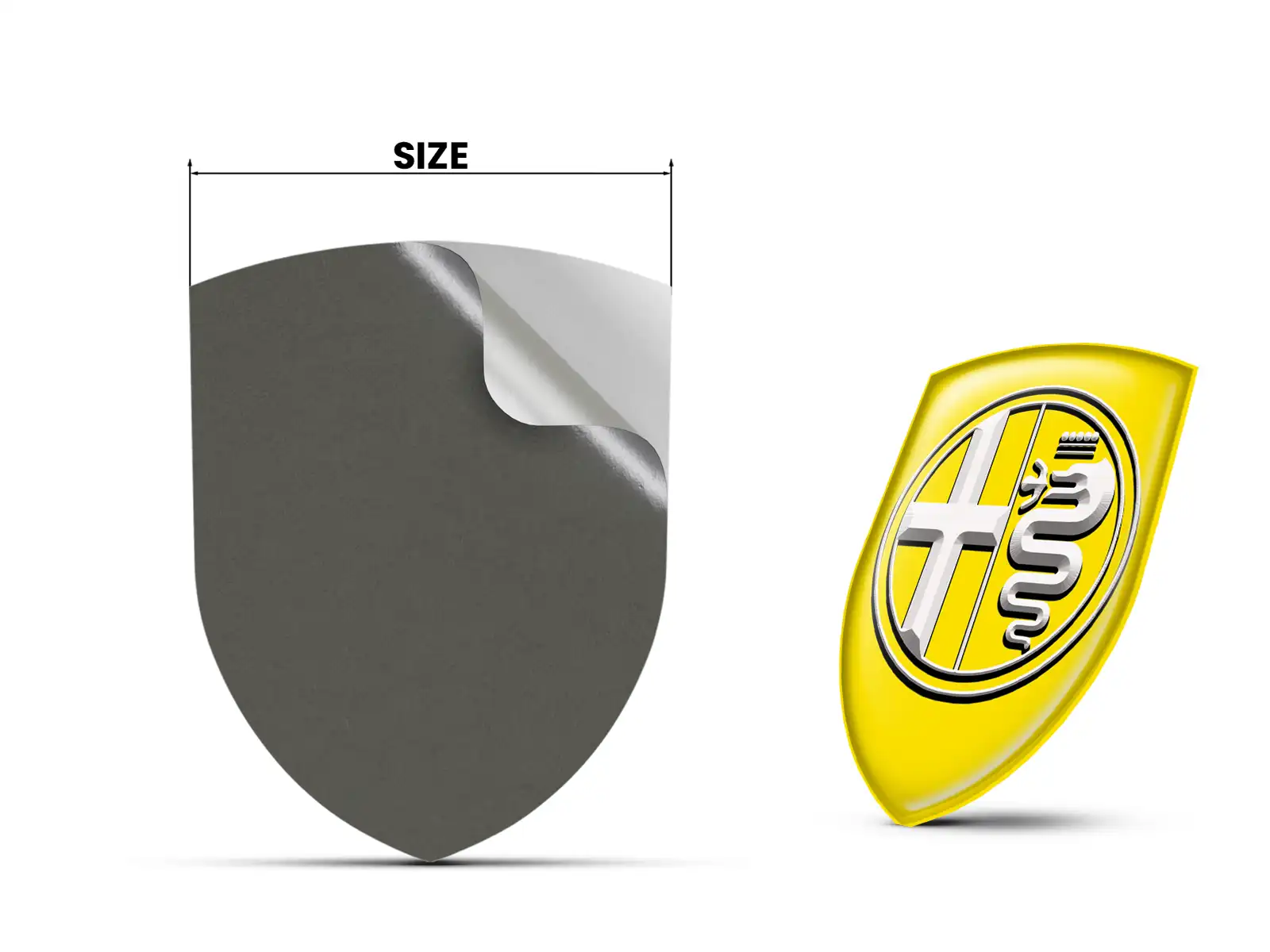 Alfa Romeo Wasserfester Aufkleber Stern Design Anpassbar
